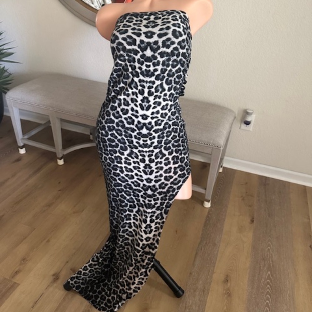 Guess SMALL tube dress animal print